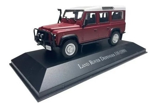 Carros Inesquecíveis Land Rover Defender 110 (1990)- Ed. 135 Cor Vinho