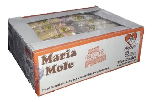 Doce Maria Mole Natural E Com Coco Algagel Caixa 1,05kg