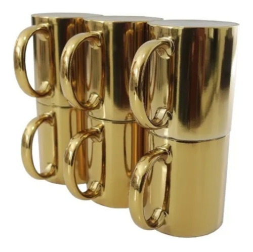 Pack 12 Taza Espejo Dorado 11oz Sublimacion Color Make