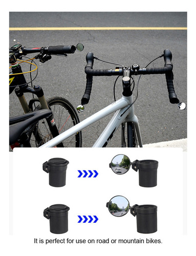 Espejo Retrovisor Giratorio De 360° Para Bicicletas .