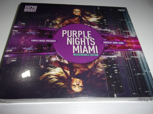 2 Cds Purple Nights Miami Mixed By Lamie Lewis Nuevo L58