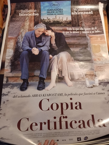 Copia Certificada Kiarostami Binoche Póster La Plata