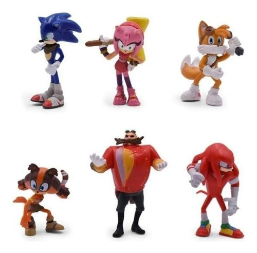 Juguetes Set 6 Figuras Sonic Y Sus Amigos 7 Cm Vol. 1