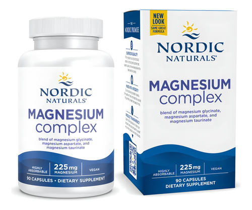 Suplemento de complejo de magnesio Nordic Naturals 90 cápsulas