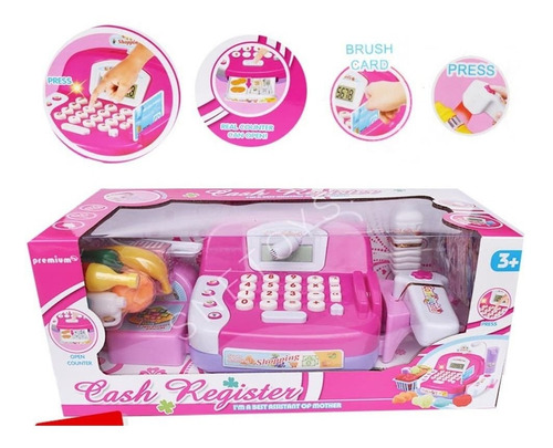 Caja Registradora Infantil Juguete Accesorios Cash Register