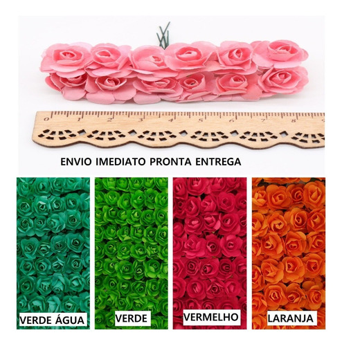 Flor De Papel Mini Rosas 144 Unidades | MercadoLivre