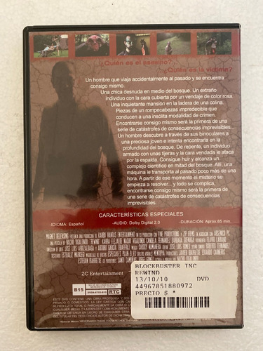 Dvd Rewind Los Cronocrimenes Karra Elejalde Nacho Vigalondo (Usado)