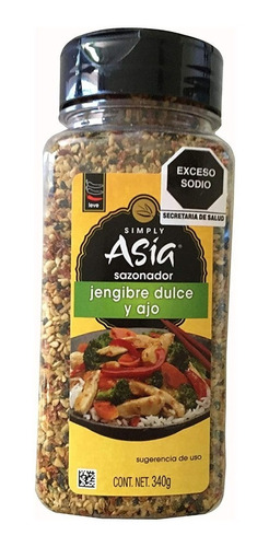 Asia Sazonador Jengibre Dulce Y Ajo 340g