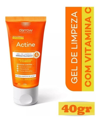 Sabonete Gel Com Vitamina C Actine Darrow 40g Pele Acneica