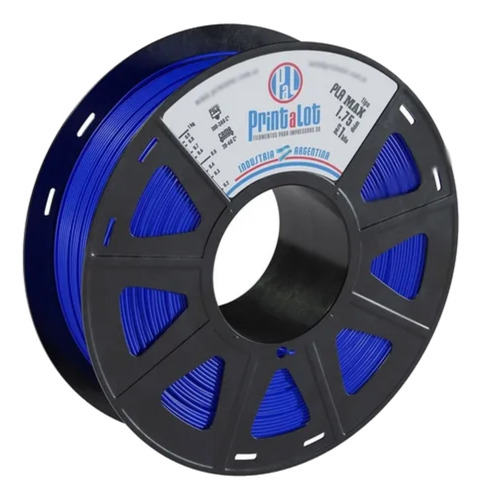 Imagen 1 de 1 de Filamento 3D PLA Max Printalot de 1.75mm y 1kg azul