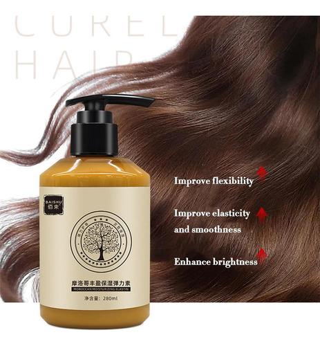 Creme Marroquino De Elasticidade Para Modelagem De Cabelo