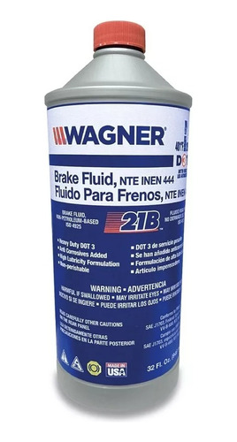 Liquido De Frenos Dot 3 21b 946ml - Wagner