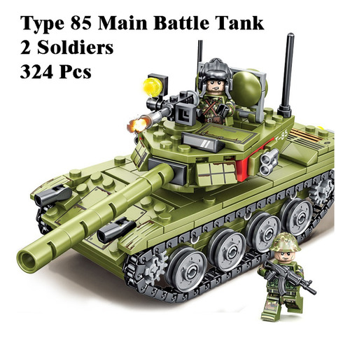 Sembo Bloques Serie De Soldado De Tanque Modelo Militar .