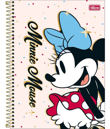 Caderno Minnie Mouse 1 Matéria Uni. Espiral Tilibra Capa 3