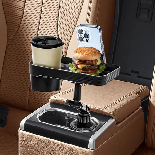 Soporte De Celular Para Auto Portavasos Con Bandeja