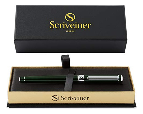 Scriveiner British Racing Green Rollerball - Impresionante B