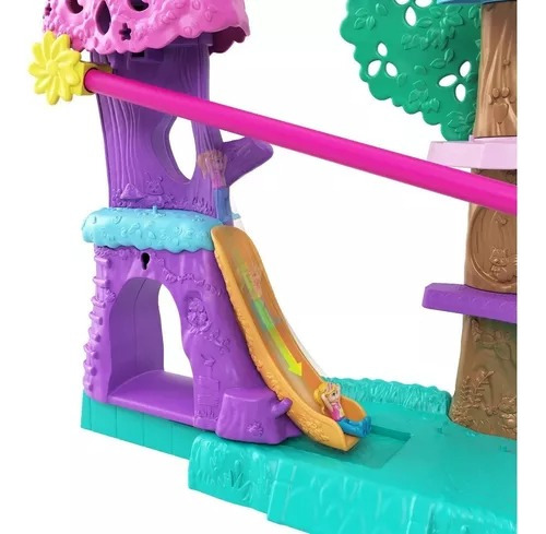 Set De Juego Polly Pocket Casa De Aventuras Del Árbol