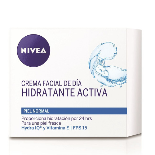 Nivea Crema Facial De Dia Hidratante Hydra Iq Vitaminas E