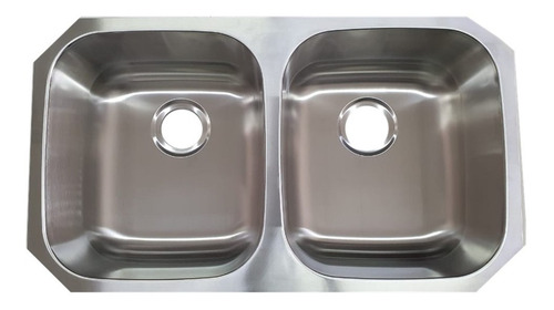 Tarja Doble Tina Submontar Color Acero Inox Para Monomando