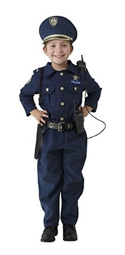 Disfraz De Policía Azul Para Niños De 2 A 3 Años