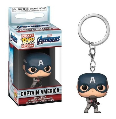 Llavero Capitán América Funko Pop Marvel 