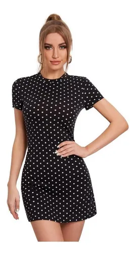 Vestido Negro Con Bolitas | MercadoLibre 📦