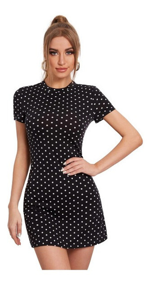 Vestido Negro Con Bolitas Blancas | MercadoLibre ???? Vestido Negro Con Bolitas Blancas | MercadoLibre ????