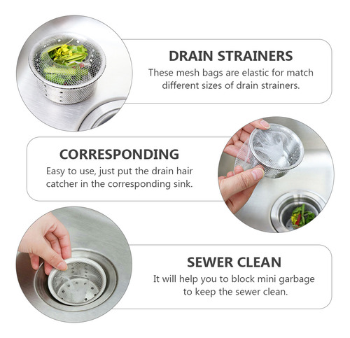 Filtros De Basura Desechables Para Fregadero De Cocina, 200