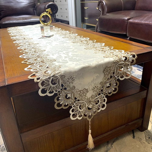 Mantel Colgante De Encaje Con Forma De Bandera De Mesa Con B