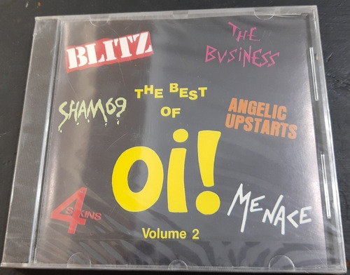 The Best Of Oi! Vol 2 Cd Blitz Sham 69 4 Skins Angelic Upst