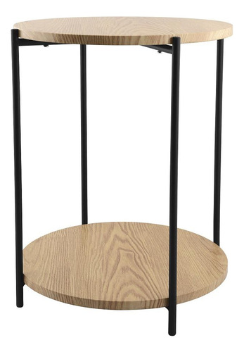 Mesa Lateral De Madera 40x50cm Negro