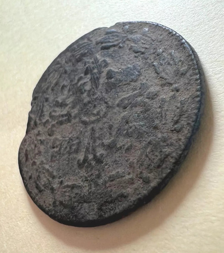 Moneda 2/4 Dos Cuartos Real Fernando Vll Cobre 1816 Colonial