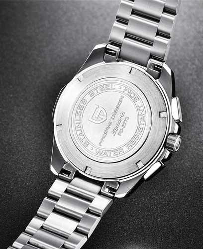 Relógio Pulseira De Aço Cronógrafo Pagani Design Pd- 2773