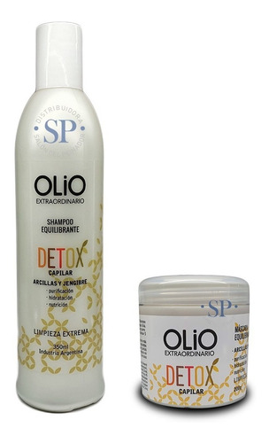 Kit Olio Detox Shampoo + Baño De Crema Limpieza Profunda