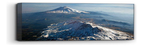 Cuadro Canvas Iztaccihuatl Y Popocatepetl Volcán 110x40cm