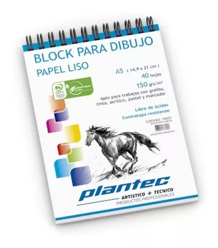 Papel Calco Plantec A5 X 40 H. 55 Gr. 15681 Calcar Color Blanco