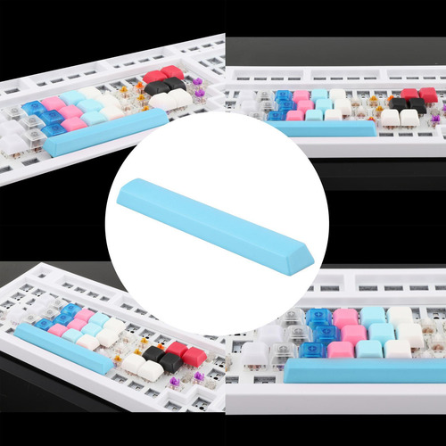 6,25u Pbt Barra De Espaço Keycaps Coloridos Para Azul