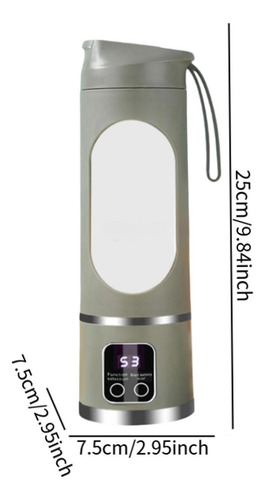Mezclador De Licuadora Portátil 450 Ml Compacto Verde