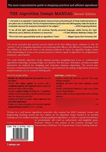 The Algorithm Design Manual - Skiena, Steven S S., De Skiena, Steven S S.. Editorial Springer En Inglés