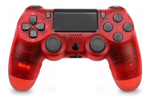 Control Joystick Inalámbrico Para Playstation 4 Ps4 Color Rojo Transparente