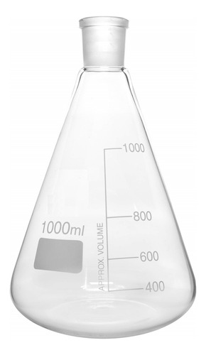 Erlenmeyer Esmeril 24/40 De 1000 Ml Vidrio Borosilicato 3.3