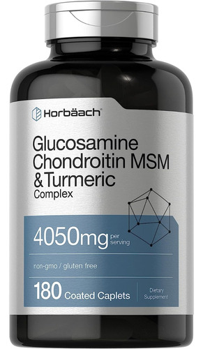 Glucosamina Condroitina Msm Curcuma 4050 Mg Horbaach