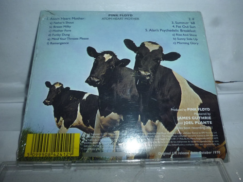 Cd Pink Floyd Atom Heart Mother Lacrado 1970/2011 Imp Argent