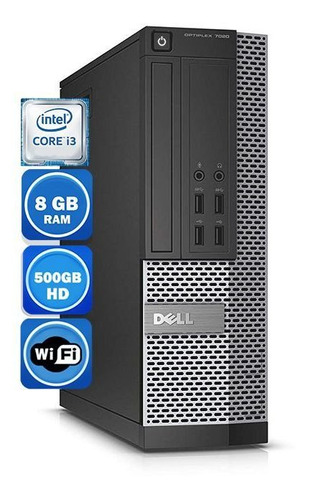 Pc Dell 7020 Intel Core I3 8gb Hd 500gb Wi-fi