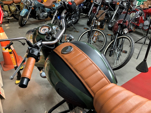 Imagem 3 de 17 de Royal Enfield Green Battle 500 Classic Verde 13 Mil Km 2017