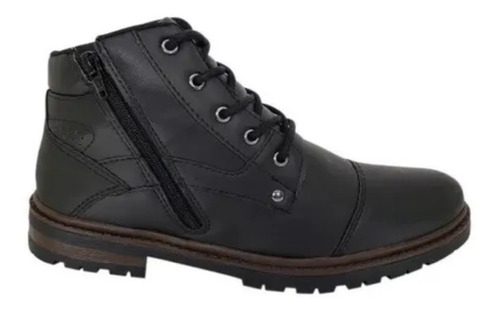 Tênis Bota Masculina Coturno Cano Médio Ziper Wonder 3112