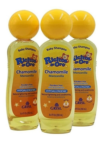 Shampoo Para Bebé Ricitos De Oro, Shampoo Limpiador, Acond.