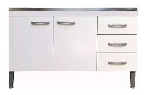 Bajo Mesada 2 Puertas + 3 Cajones Para Cocina Muebles Web