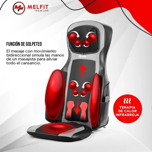 Asiento Masajeador Cervical Espalda Calor Vibracion Shiatsu