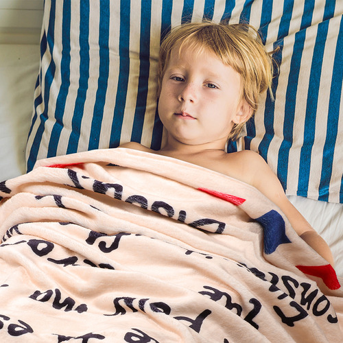 Manta Suave Con Letras Francesas Para Mi Hijo Y Mi Hija